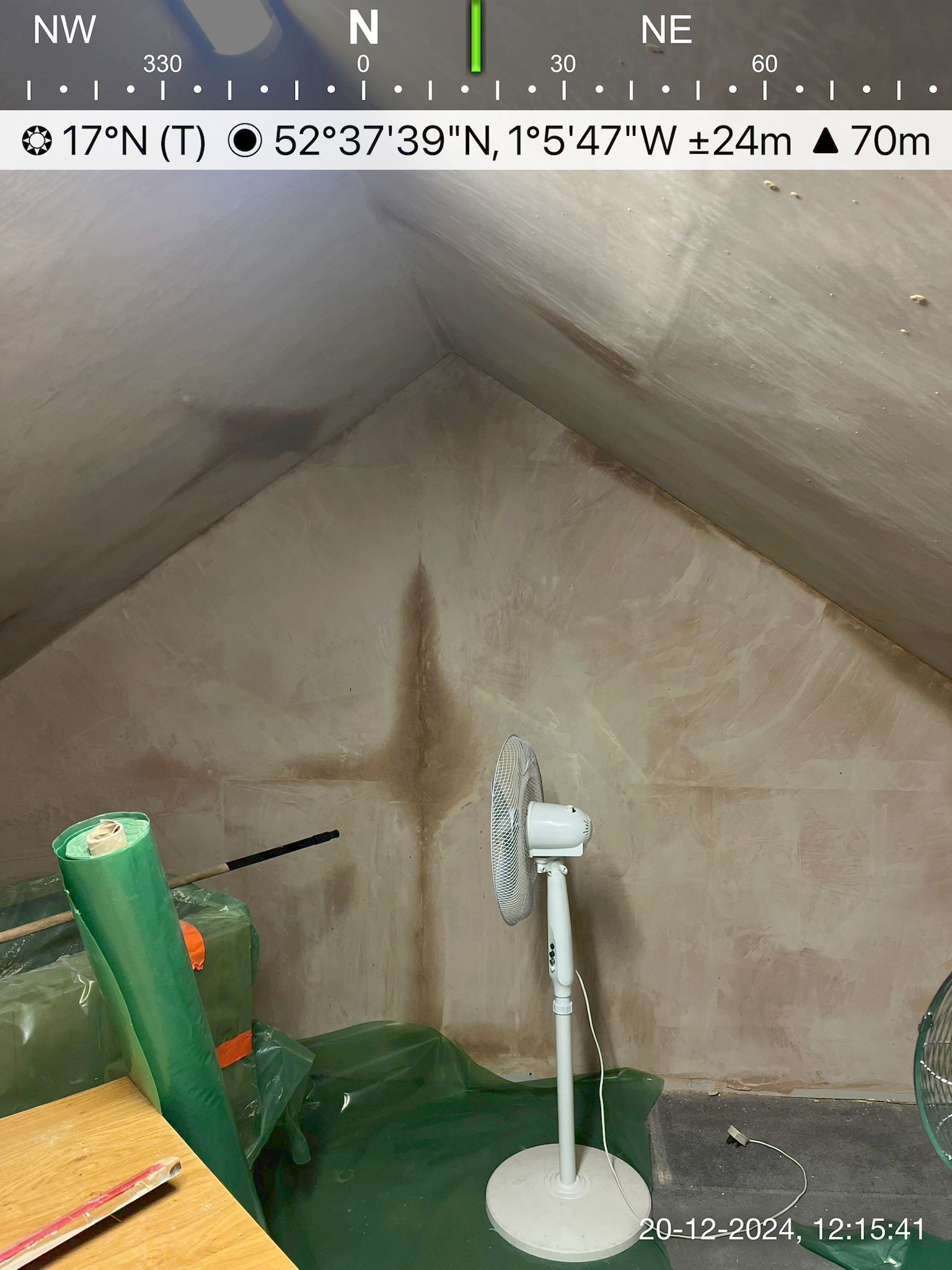 room in roof insulation project stage1